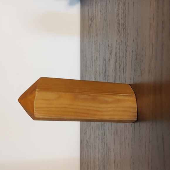 Carved Wooden Crystal Secret Compartment Trinket Box - Picture 3 of 12